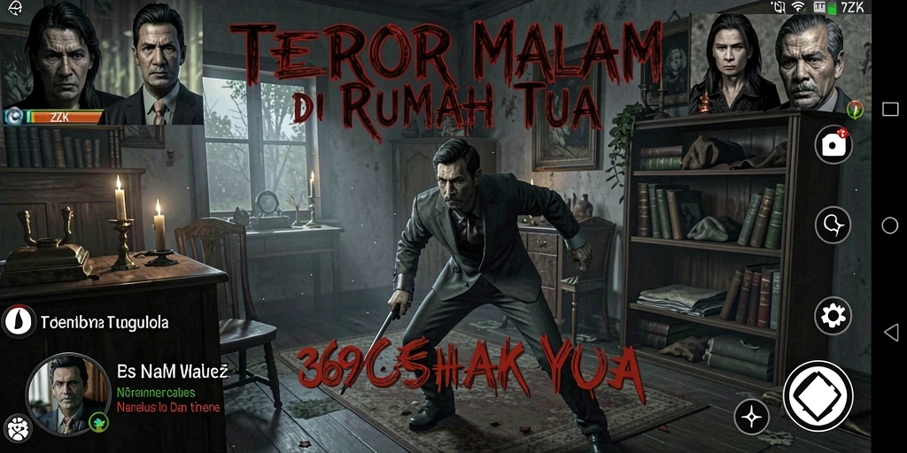 Gameplay menegangkan dalam suasana gelap dan menyeramkan.