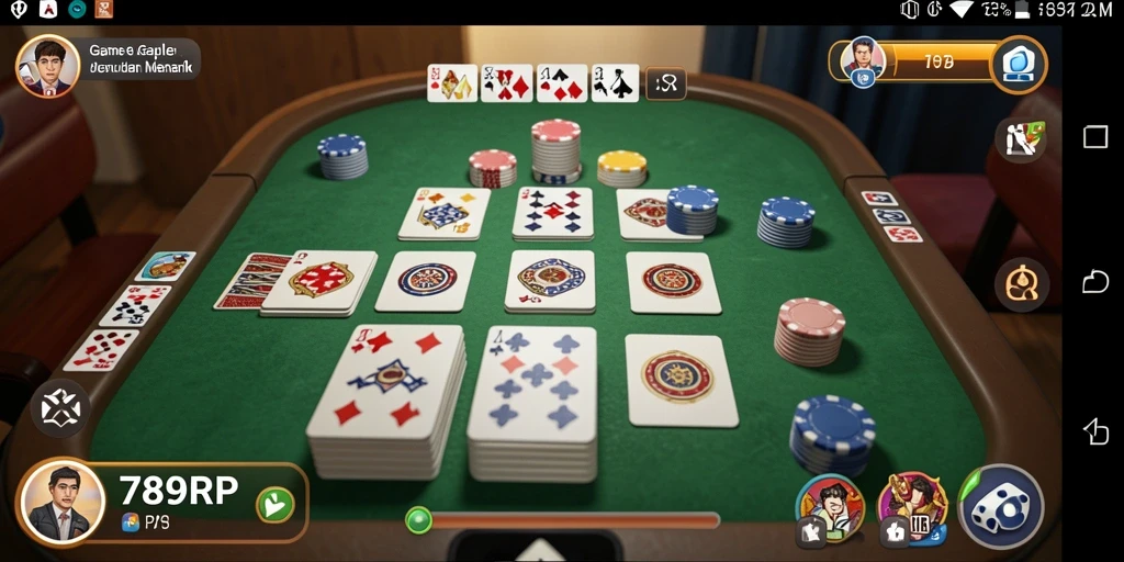 Tangkapan layar dari gameplay seru permainan Gaple 789RP.