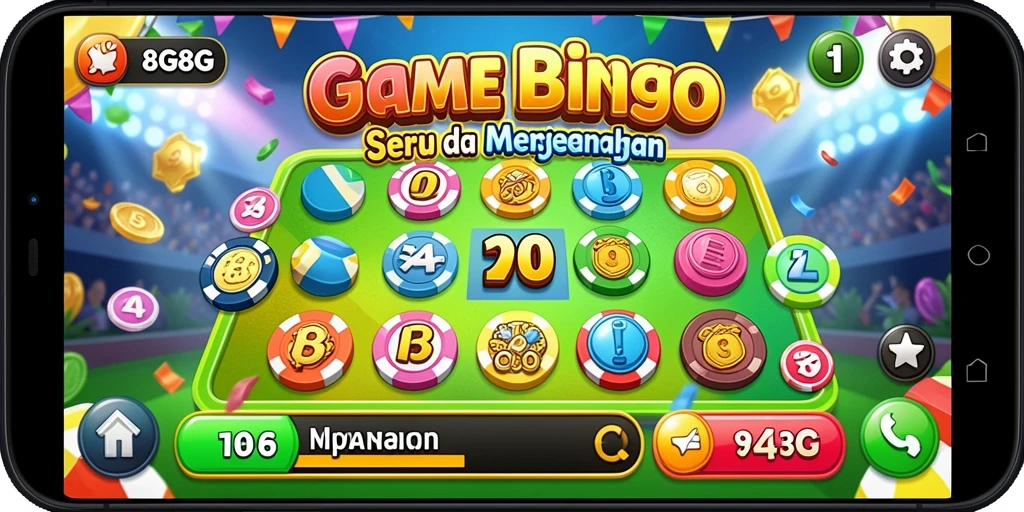 Tampilan gameplay Bingo yang menawan dan interaktif.