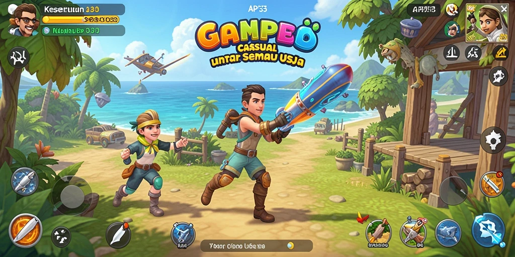 Tangkapan layar utama API33 menunjukkan gameplay seru dan interaksi yang menyenangkan.