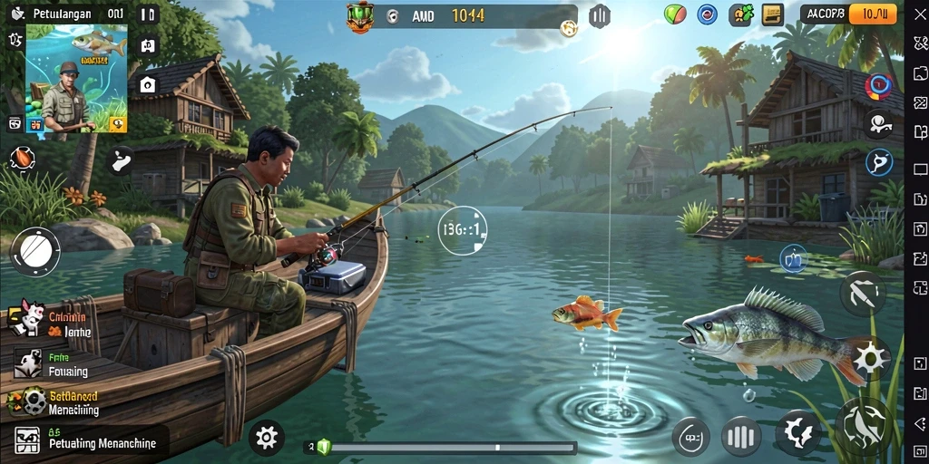 Gameplay seru saat memancing di CACOR78.