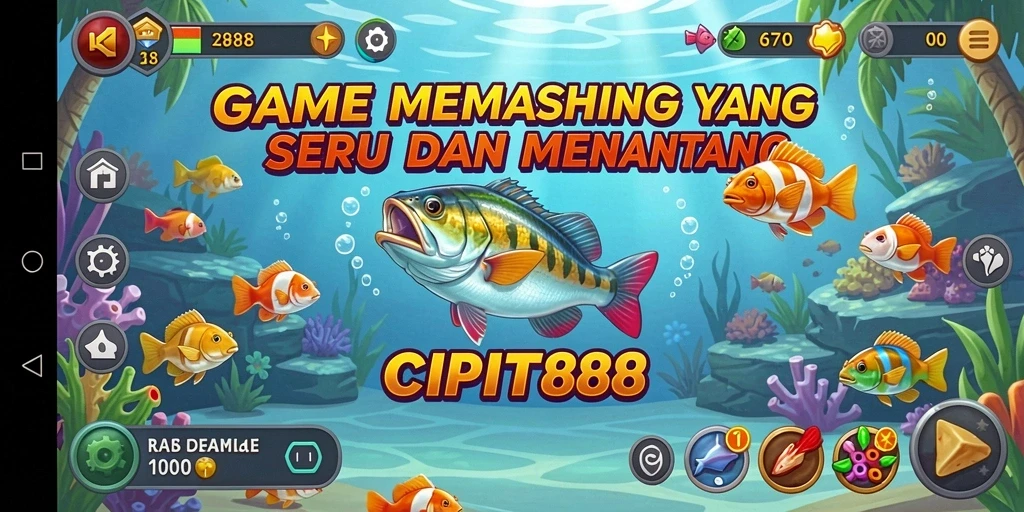 Screenshot gameplay CIPIT88 dengan aksi memancing yang mendebarkan.