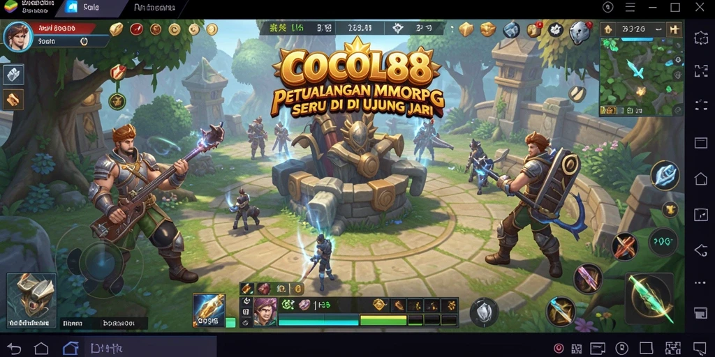 Screenshot COCOL88 menampilkan aksi seru dalam dunia MMORPG.