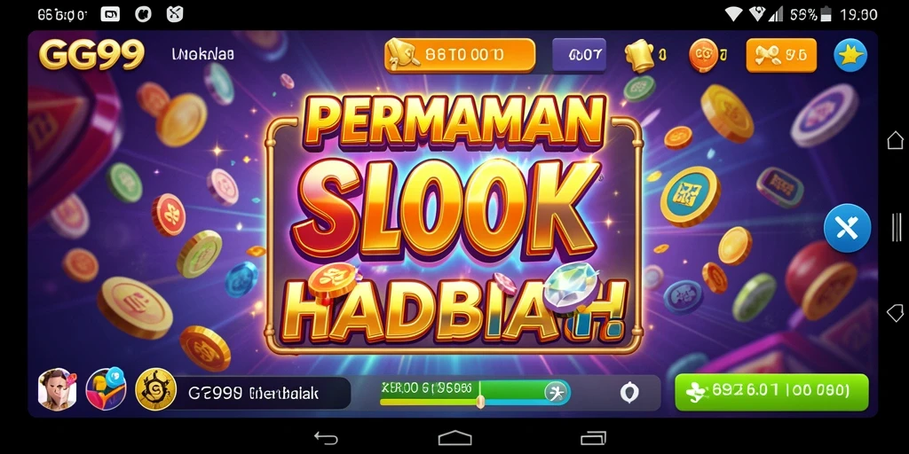 Tampilan gameplay seru dengan berbagai tema slot menarik.