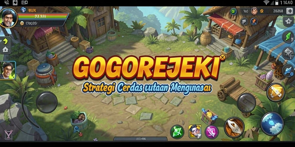 Tangkapan layar GOGOREJEKI yang menunjukkan strategi gameplay yang mendebarkan.