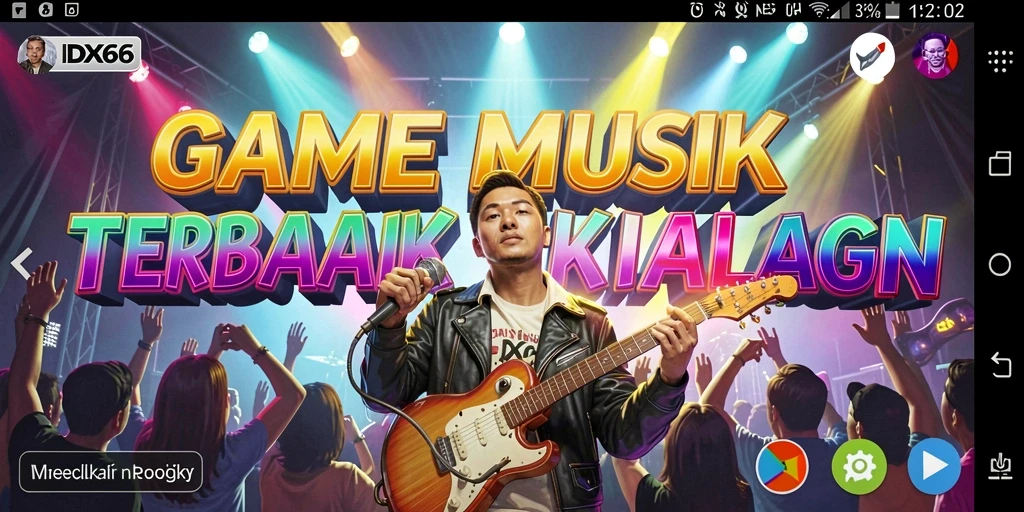 Tangkapan layar gameplay seru IDX66 dengan musik yang menghibur.