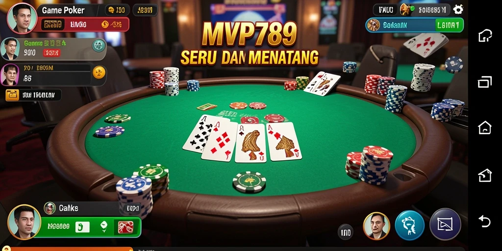 Tampilan utama MVP789 dengan gameplay poker yang menarik.