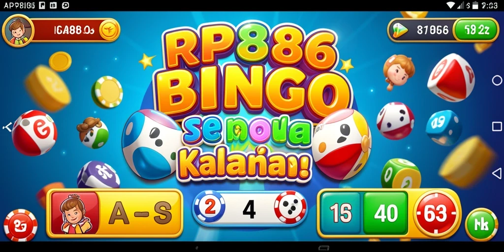 Screenshot gameplay RP886 yang menampilkan suasana bermain Bingo yang seru.