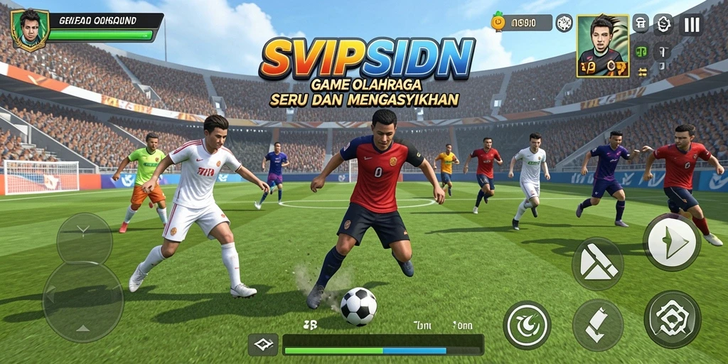 Tampilan gameplay menarik dari SVIPSIDN yang menampilkan aksi olahraga.