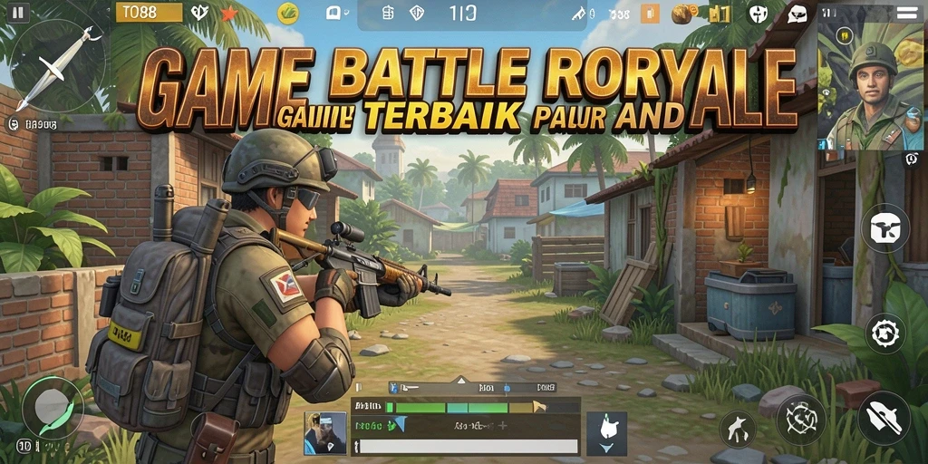 Screenshot gameplay TO88 yang menampilkan aksi Battle Royale seru.