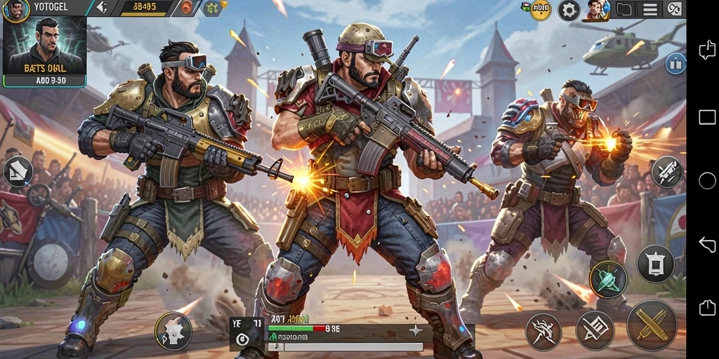 Gameplay seru di YOTOGEL menantang para pemain bertahan hidup.